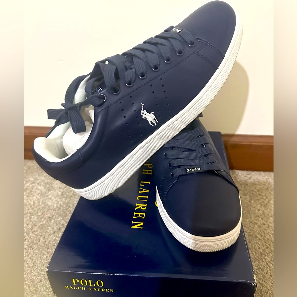 Men’s 12D Navy Polo Wilton Sneakers